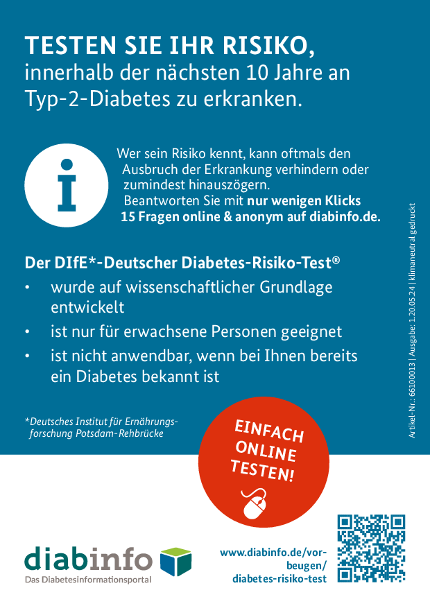 Leben Diabetes Plakat zum Test 0002